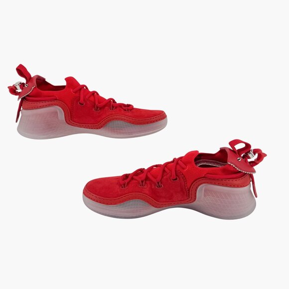 Christian Louboutin Arpoador Red Drawstring Sock Sneakers Size 41 US 11 Women 65 - Picture 11 of 15